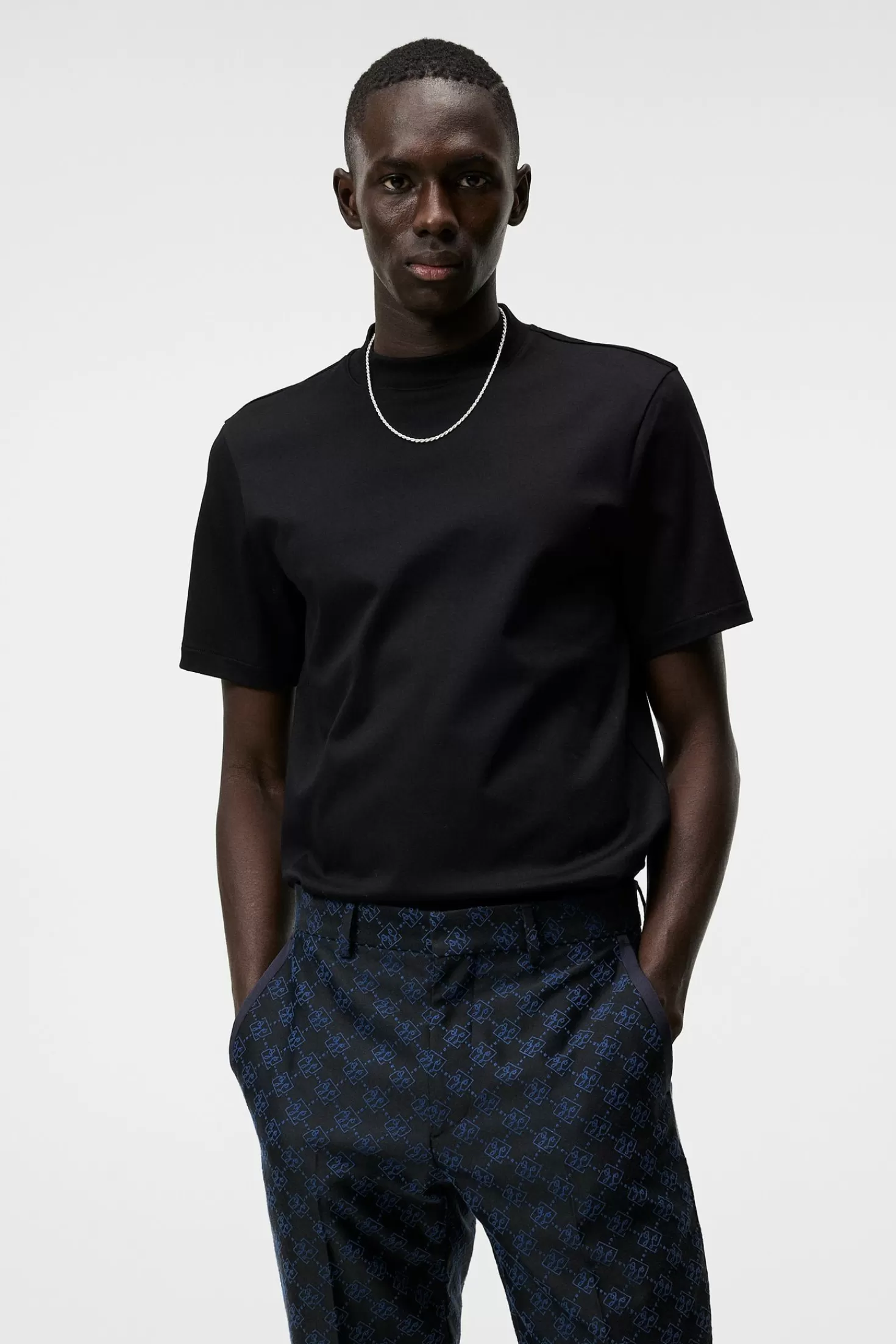 T-shirts<J.Lindeberg Ace Mock Neck T-Shirt Forest Green