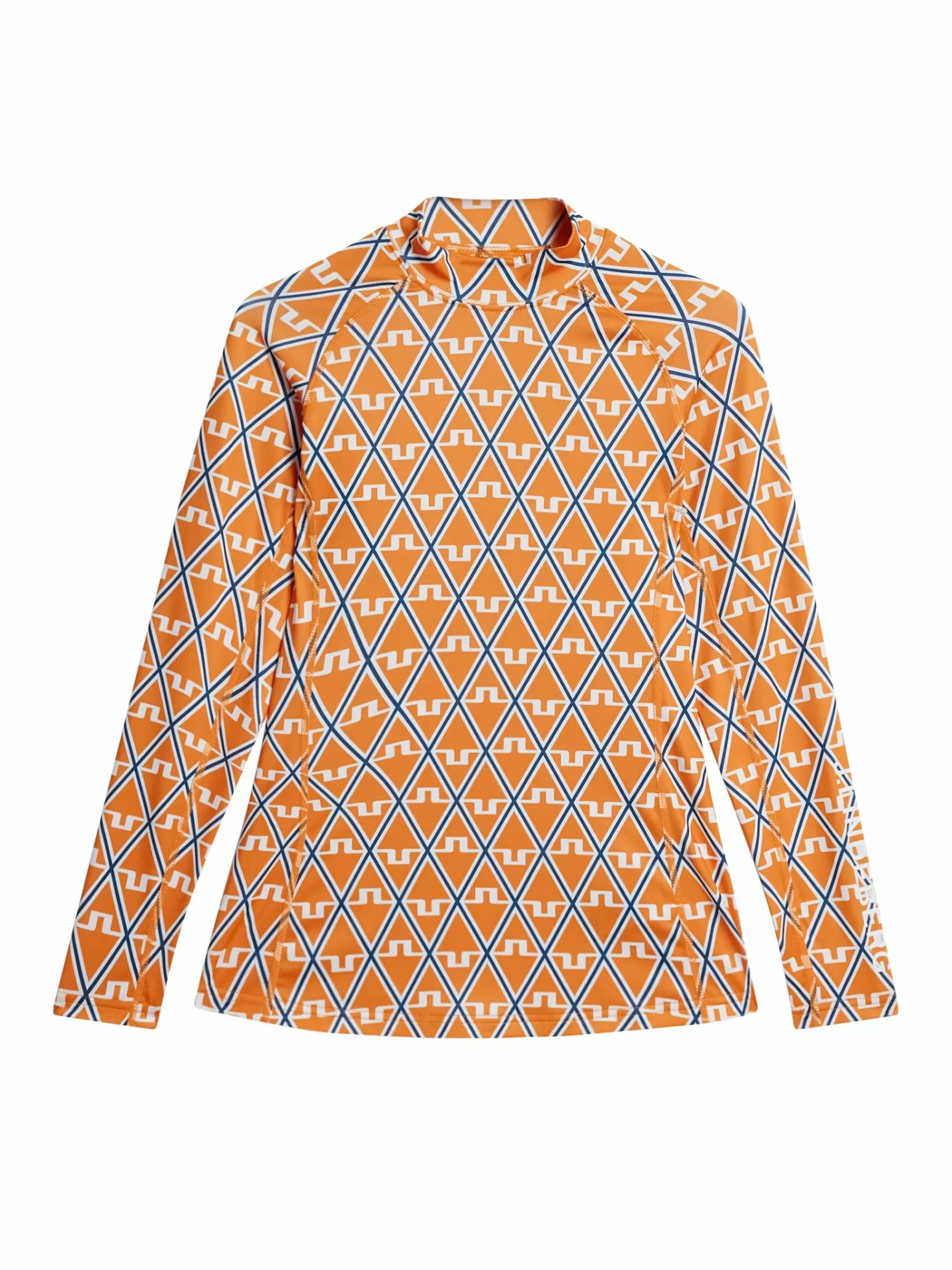 Bas- och mellanlager<J.Lindeberg Asa Print Soft Compression Top Bridge Wave Sweet Lavender