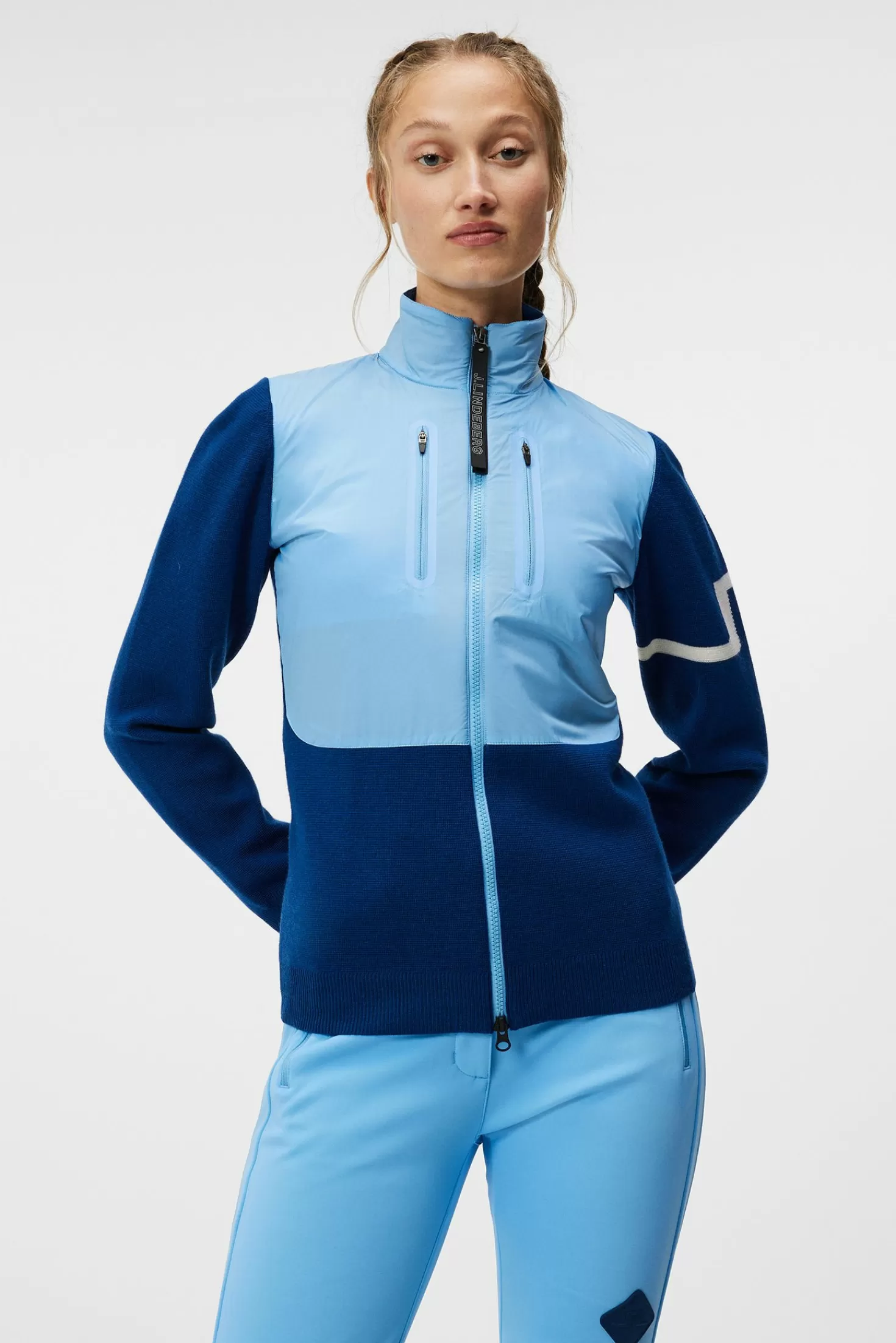 Jackor<J.Lindeberg Banzai Hybrid Jacket Little Boy Blue
