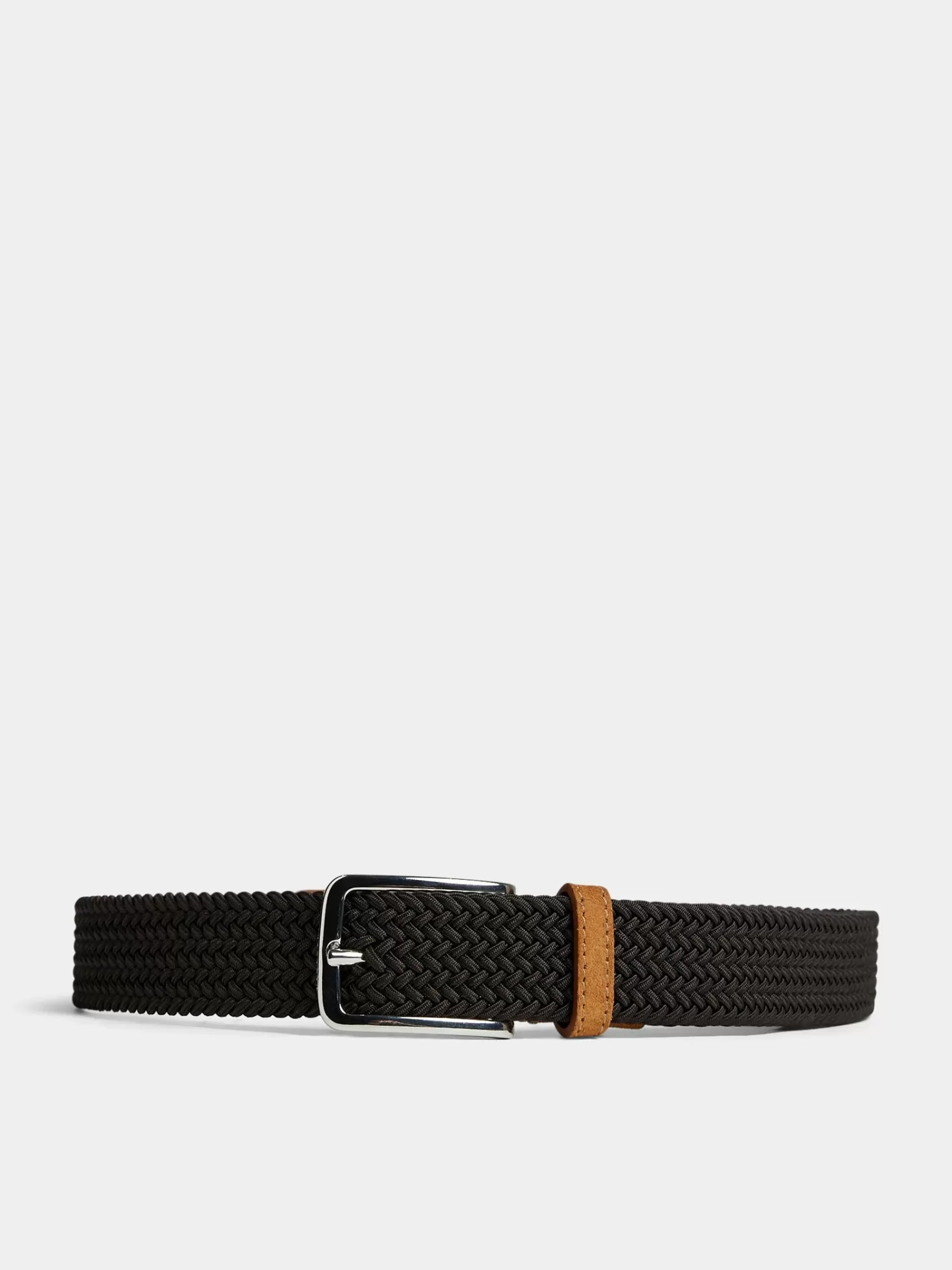 Bälten<J.Lindeberg Ben Braided Elastic Belt Jl Navy