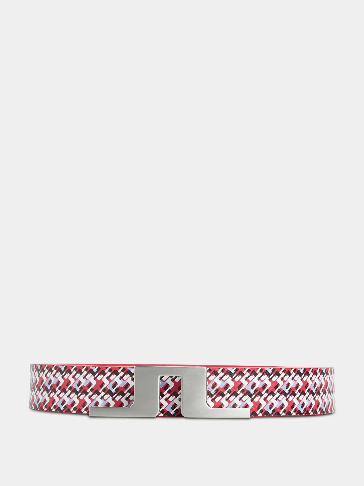 Bälten<J.Lindeberg Betsy Printed Leather Belt Jl Micro Bridge Rose Red