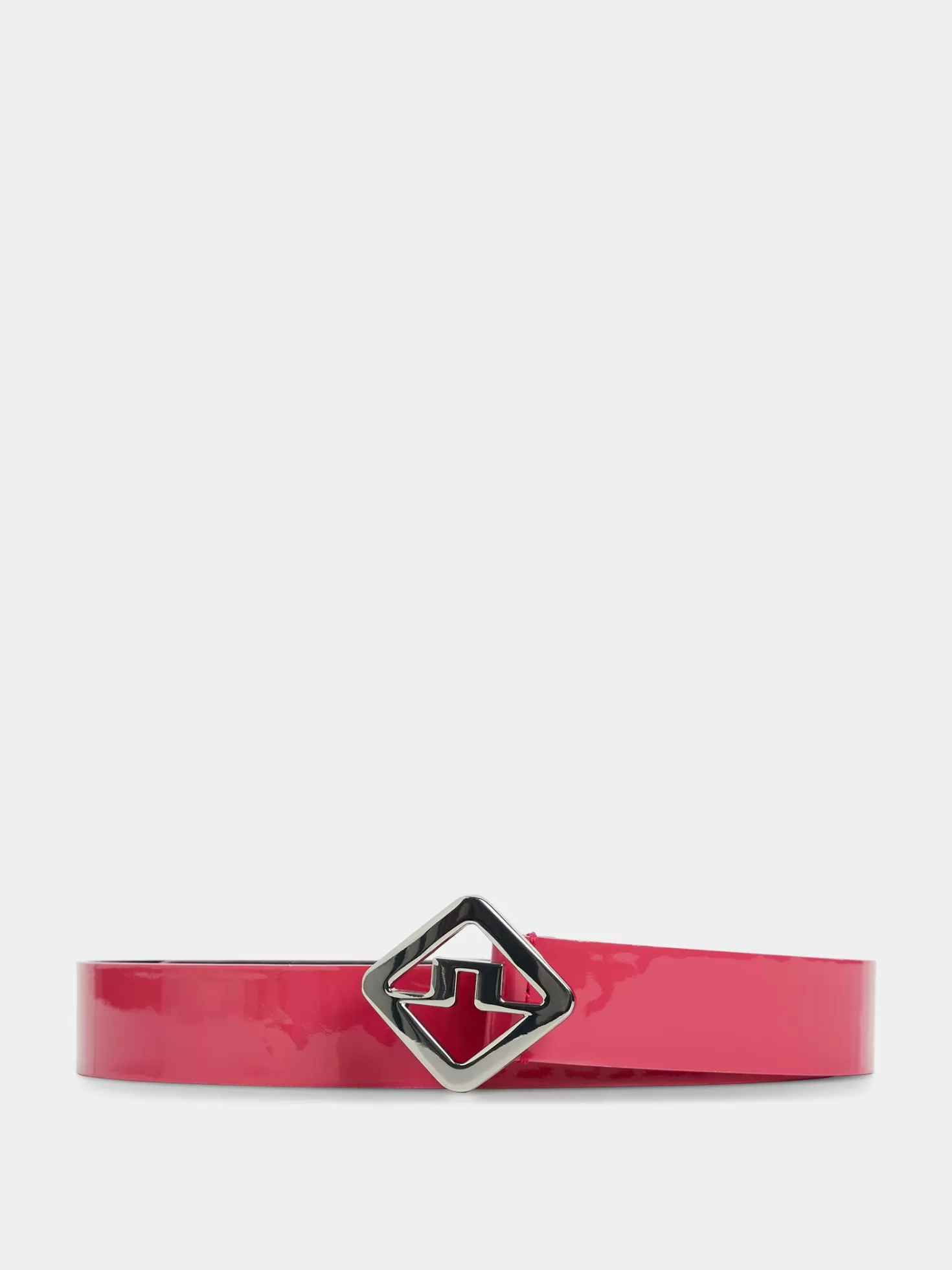 Bälten<J.Lindeberg Diana High Shine Leather Belt Rose Red