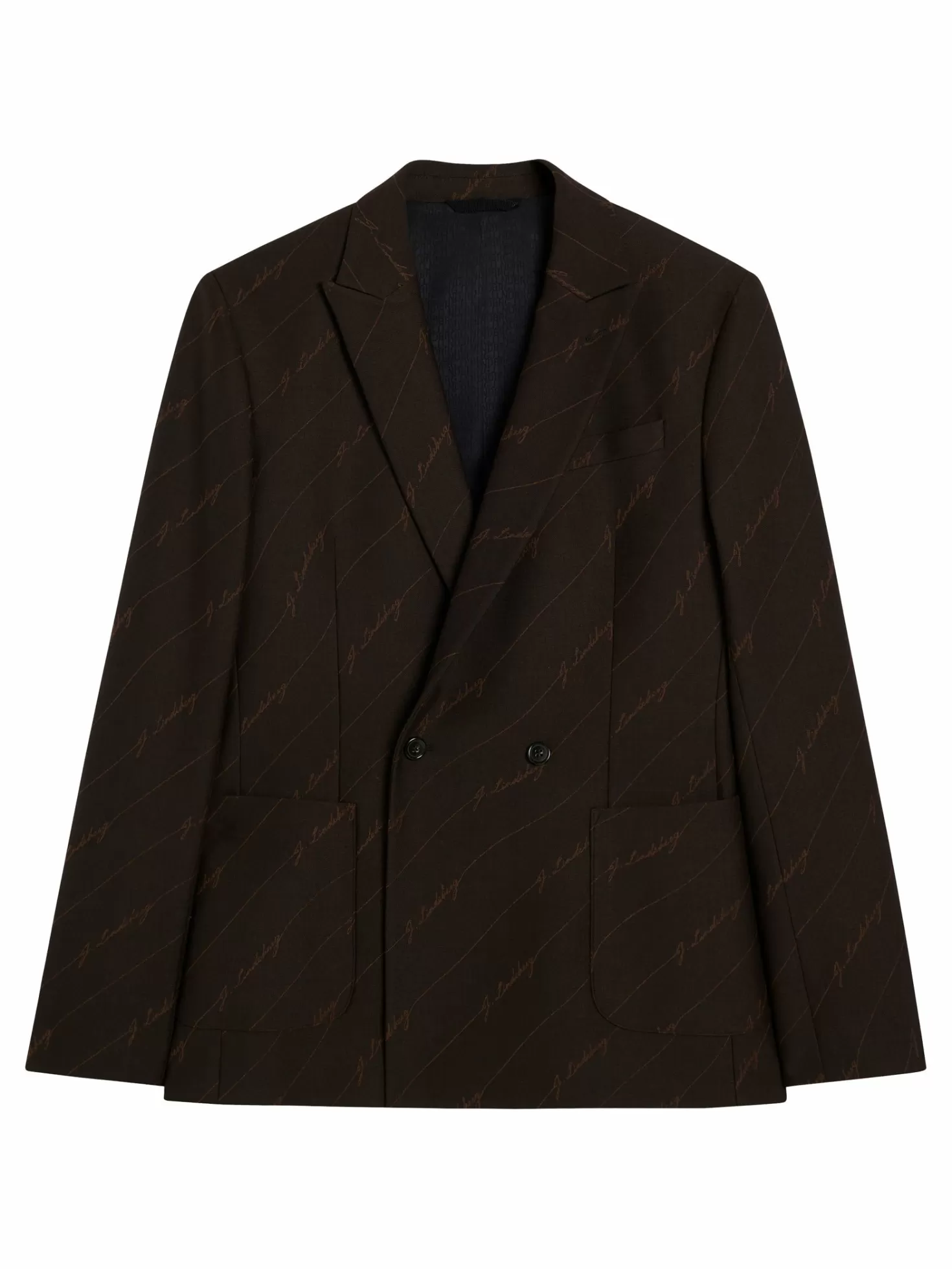 Blazers<J.Lindeberg Dries S Brown Stripe Blazer Delicioso