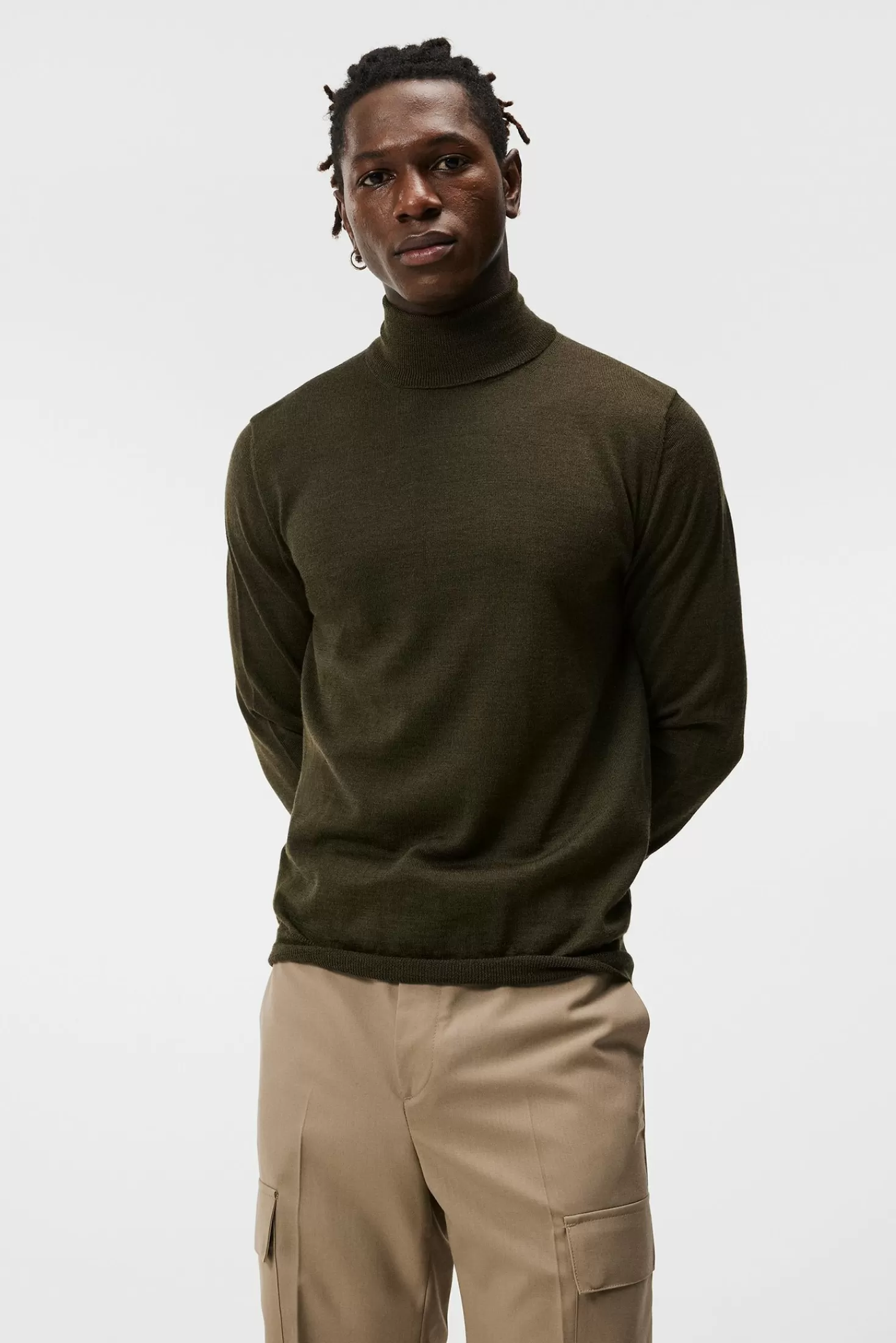 Stickat<J.Lindeberg Lyd Merino Turtleneck Sweater Jl Navy
